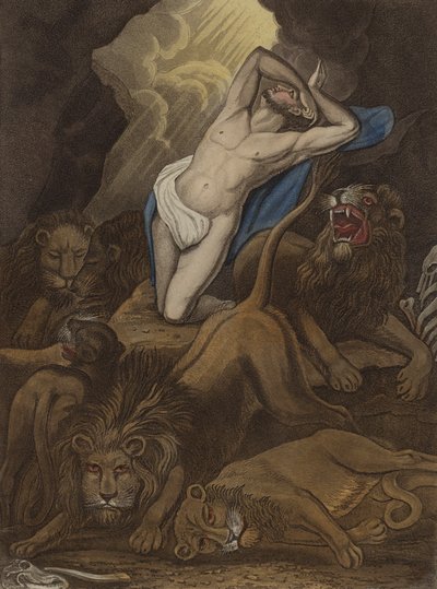 Daniel in der Löwengrube von Theodore (after) Lane