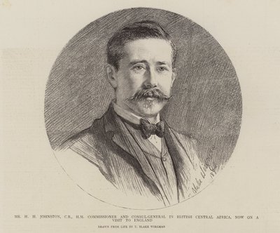 Mr. H. H. Johnston, Kommissar und Generalkonsul in Britisch-Zentralafrika, derzeit auf Besuch in England von Theodore Blake Wirgman