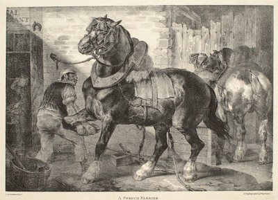 Ein französischer Hufschmied von Theodore Gericault