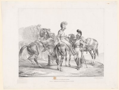 Eine Gruppe von Leibwächtern von Theodore Gericault