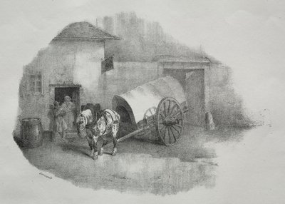 Kaltblutpferd aus der Reihe von Theodore Gericault