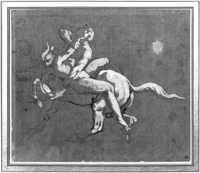 Zentaur entführt eine Nymphe von Theodore Gericault