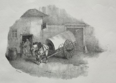 Karrenpferd aus den Leimen befreit von Theodore Gericault