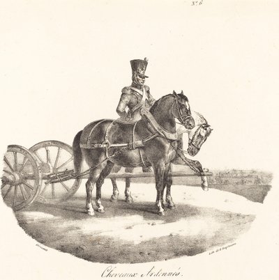 Pferde aus den Ardennen von Theodore Gericault