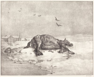 Totes Pferd von Theodore Gericault