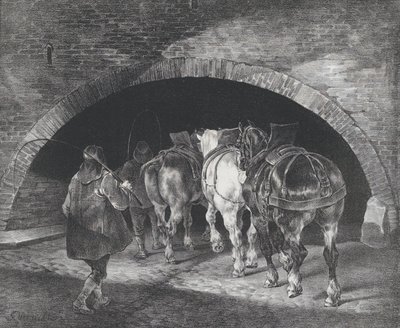 Eingang zum Adelphi Wharf, 1821 von Theodore Gericault