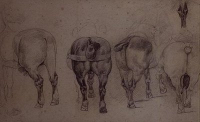 Angespannte Pferde von Theodore Gericault
