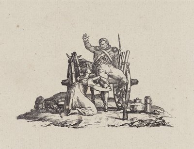 Die Milchmagd und der Veteran von Theodore Gericault