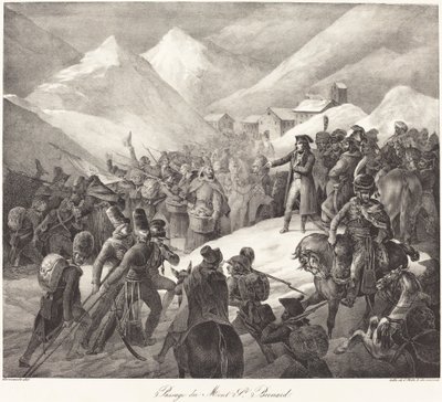 Überquerung des St. Bernhard-Passes durch Napoleons Armee von Theodore Gericault