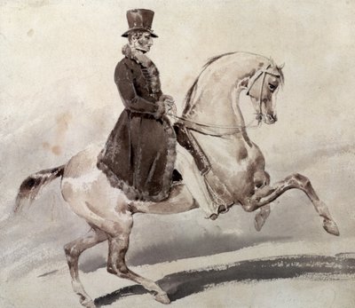 Reiter in einem mit Pelz besetzten Mantel von Theodore Gericault