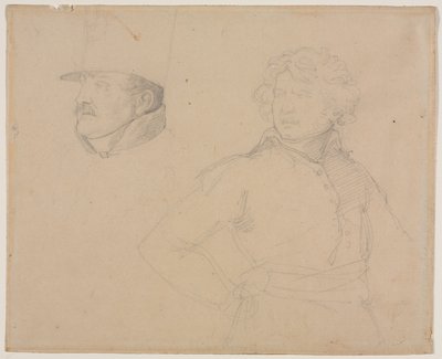 Studie von zwei Soldaten von Theodore Gericault