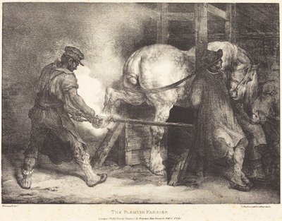 Der flämische Hufschmied von Theodore Gericault