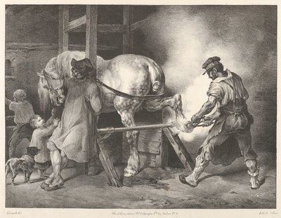 Der flämische Hufschmied von Theodore Gericault