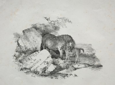Die Stute und ihr Fohlen von Theodore Gericault