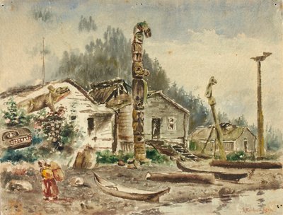 Ansicht von Wrangell, Alaska, 1884 von Theodore J. Richardson