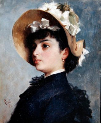 Porträt einer jungen Dame von Theodore Jacques Ralli