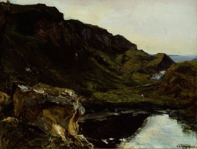 Landschaft, ca. 1835 von Theodore Rousseau