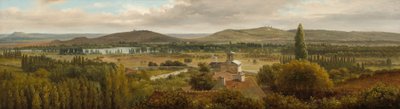 Panorama-Landschaft am Fluss Mosel von Theodore Rousseau