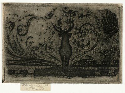 Ein Hirsch, eine Studie von Theodore Roussel