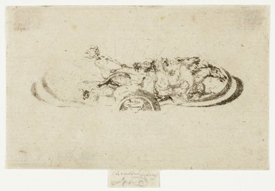 Phaeton, Studie für Dekoration eines Rahmens von Theodore Roussel
