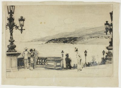 Studie für Die Terrasse, Monte Carlo von Theodore Roussel