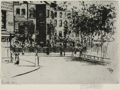 Die Ecke von Cheyne Walk, Chelsea von Theodore Roussel