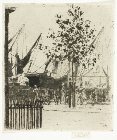Die Ecke der Luna-Straße, Chelsea Embankment von Theodore Roussel