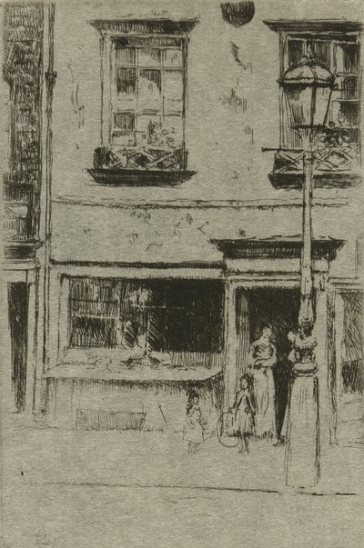 Der kleine Fischladen, Chelsea Embankment von Theodore Roussel