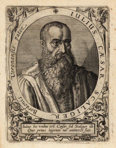 Giulio Cesare della Scala, italienischer Gelehrter von Theodore de Bry