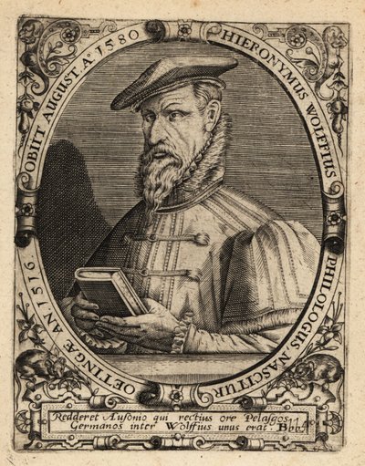Hieronymus Wolf, deutscher Historiker von Theodore de Bry
