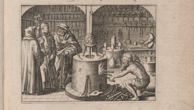 Illustration für Tripvs avrevs, hoc est, Tres tractatvs chymici selectissimi.., 1618 von Theodore de Bry