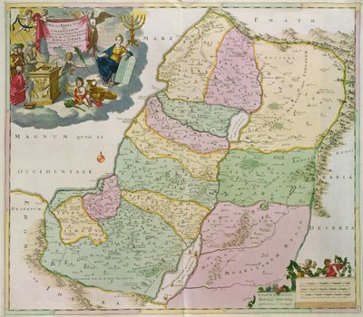 Karte des Heiligen Landes von Theodorus Danckerts