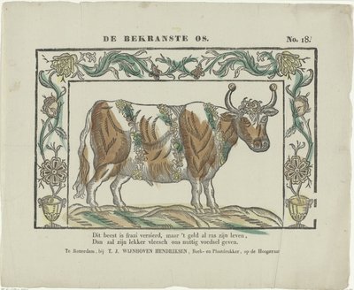 Der bekränzte Ochse von Theodorus Johannes Wijnhoven Hendriksen