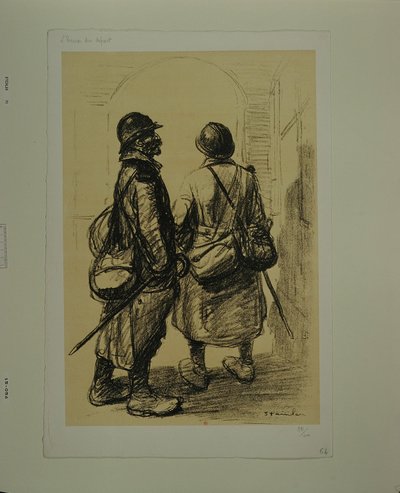 Die Stunde der Abreise von Théophile Alexandre Steinlen