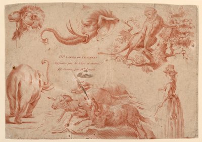 Titelseite, aus "IXe Cahier de Fragment" von Therèse Éléonore Lingée