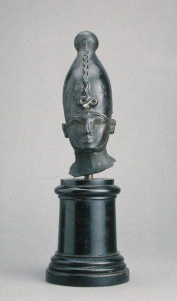 Kopf des Gottes Osiris (Bronze) von Third Intermediate Period Egyptian