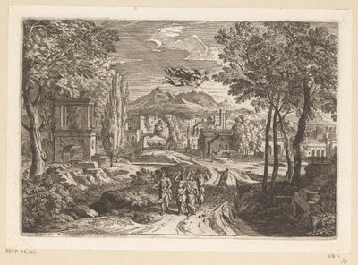 Arkadische Landschaft mit den Töchtern des Kekrops von Théodore