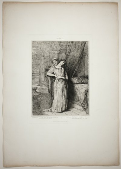 Wenn ich vor dir sterbe, Tafel acht aus Othello von Théodore Chassériau
