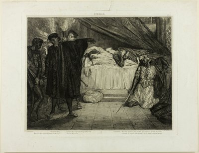 O Spartanischer Hund, Platte fünfzehn aus Othello von Théodore Chassériau
