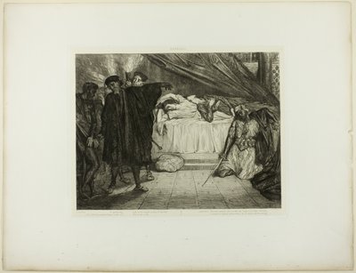 O Spartanischer Hund, Platte fünfzehn aus Othello von Théodore Chassériau