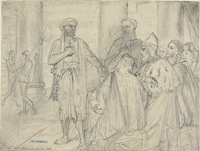 Othellos Rede an die Senatoren von Venedig von Théodore Chassériau