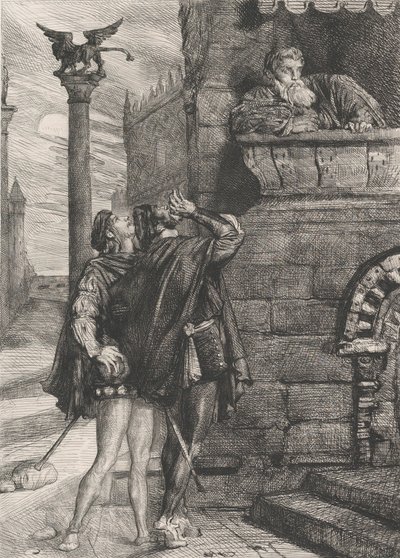 Erwache! Was ho! Brabantio! Diebe! Diebe!: Platte 1 aus Othello Akt 1, Szene 1, 1844 von Théodore Chassériau
