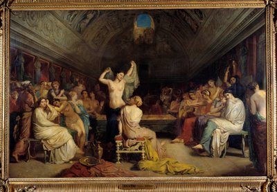 Tepidarium. Frauen versammelt im Bereich der warmen Bäder im antiken Rom von Théodore Chassériau