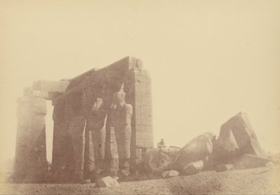 Nahansicht des Kolosses des Ramasseum von Théodule Devéria