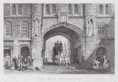 The Stone Bow, Lincoln (Stich) von Thomas (after) Allom