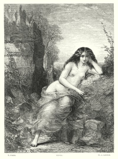 Lord Byrons Childe Harold, Canto IV, Strophe 118 von Thomas (after) Faed