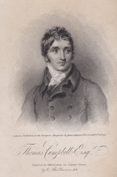 Thomas Campbell, schottischer Dichter von Thomas (after) Lawrence