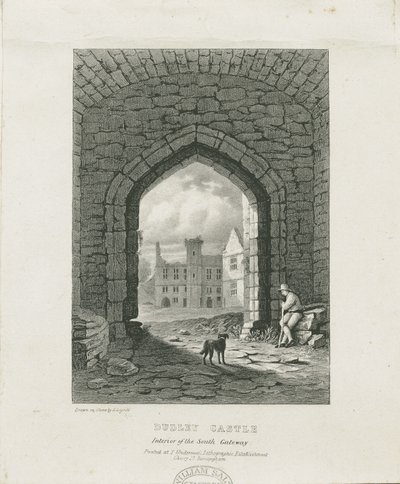 Dudley Schloss - Der Bergfried: Gravur, undatiert [?19. Jahrhundert] von Thomas (after) Underwood