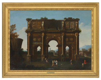 Architektonische Capriccio mit dem Konstantinsbogen von Thomas (circle of) Blanchet