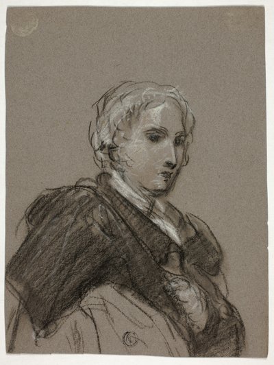 Büste einer Frau (recto); Drapierte Figur, Dreiviertellänge (verso) von Thomas Barker